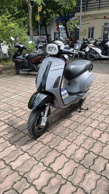 Xe máy điện Dibao Vespa Tesla Xám hồng. Mua bán Xe máy tại Quận Cầu Giấy Hà Nội được đăng bởi Xe điện Bình Phương hình 1