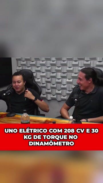 UNO ELÉTRICO COM 208 CV E 30 KG DE TORQUE NO DINAMÔMETRO