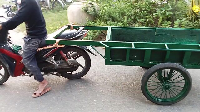 Xe lôi khung Thép màu Xanh lá. Mua bán Phương tiện khác tại Quận Cẩm Lệ Đà Nẵng được đăng bởi Triều hình 1
