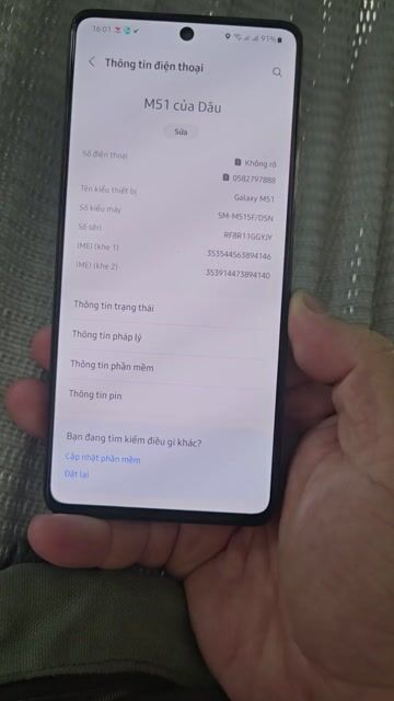 Samsung Galaxy M51 Đen. Mua bán Điện thoại tại Quận Bình Tân Tp Hồ Chí Minh được đăng bởi Phúc hình 1