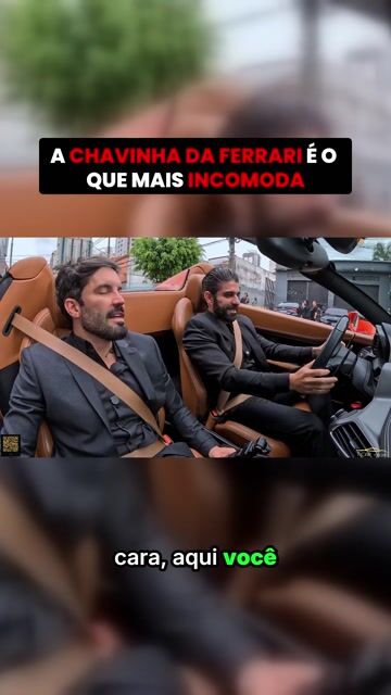 A CHAVINHA DA FERRARI É O QUE MAIS INCOMODA