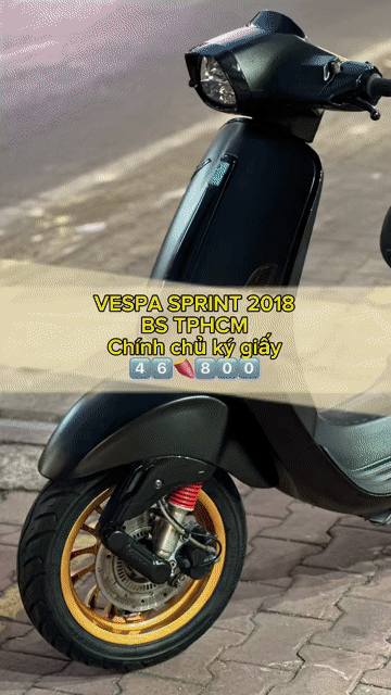 [GÓP DC GIỮ CAVET] Vespa Sprint 2018 Đen. Mua bán Xe máy tại Quận 12 Tp Hồ Chí Minh được đăng bởi Bùi văn hiếu hình 1