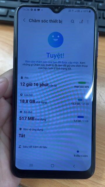 Samsung A10 32GB Xanh. Mua bán Điện thoại tại Thành phố Thủ Dầu Một Bình Dương được đăng bởi Kawauso hình 1