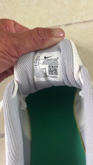 Giày thể thao Nike Unisex Trắng. Mua bán Giày dép tại Huyện Hàm Thuận Nam Bình Thuận được đăng bởi Tacke Hoa hình 1