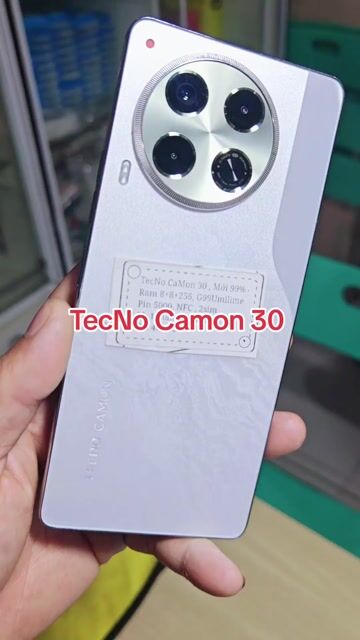 Tecno Camon 30 R8+8+256 Pin5000 NFC mới 99%. Mua bán Điện thoại tại Huyện Trảng Bàng Tây Ninh được đăng bởi Sun Mobile Shop Điện Thoại Trảng Bàng Tây Ninh 01 hình 1