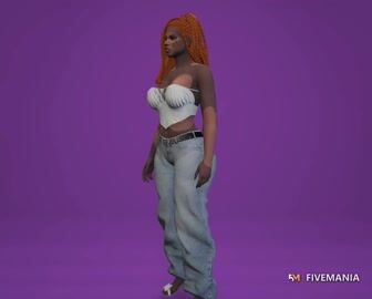 Estina | Female Ped | Multiple Outfits | Optimized & Fivem Ready [Add-On] — video preview