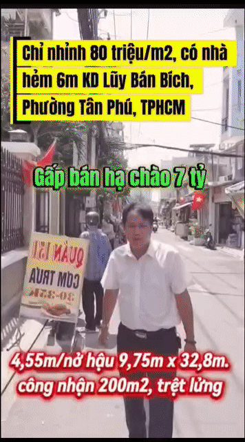 Mua bán Nhà ở Quận Tân Phú Tp Hồ Chí Minh diện tích 200 m² giá 15,99 tỷ