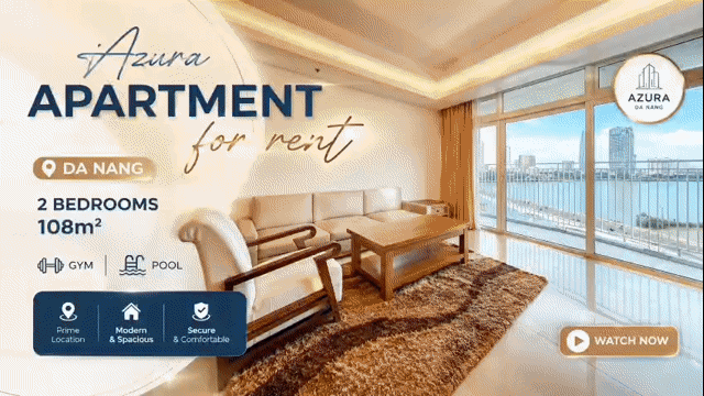 Cho thuê Căn hộ Chung cư Căn hộ cao cấp Azura Quận Sơn Trà Đà Nẵng diện tích 108 m² giá 30 triệu/tháng