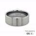 8mm Flat Tungsten Carbide Brushed Wedding Ring 360 video