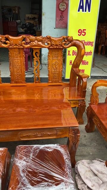 Bộ salon Gỗ tràm bông vàng tay 10. Mua bán Bàn ghế tại Huyện Hóc Môn Tp Hồ Chí Minh được đăng bởi tuyến hình 1