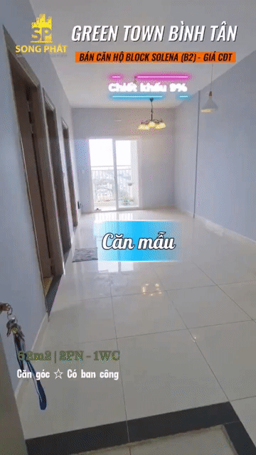 Mua bán Căn hộ Chung cư Green Town Bình Tân Quận Bình Tân Tp Hồ Chí Minh diện tích 52 m² giá 2,5 tỷ