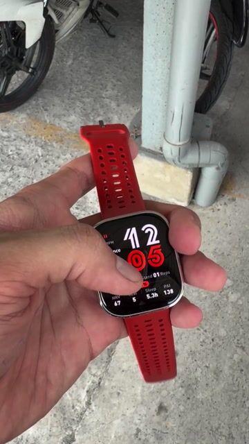 Amazfit Bip 6 Đỏ Đã sử dụng. Mua bán Thiết bị đeo thông minh tại Quận Ninh Kiều Cần Thơ được đăng bởi Nguyễn Trọng Đức hình 1