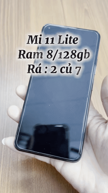 Xiaomi Mi 11 Lite 8GB 128GB Đen. Mua bán Điện thoại tại Quận 4 Tp Hồ Chí Minh được đăng bởi Tuấn hình 1