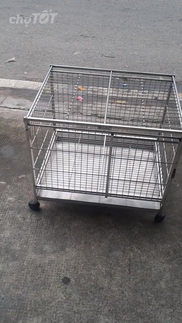 Chuồng thú cưng Mỹ Nhung Inox Tháo ráp 70x55x60cm. Mua bán Phụ kiện, Thức ăn, Dịch vụ tại Thành phố Thuận An Bình Dương được đăng bởi Dung hình 1