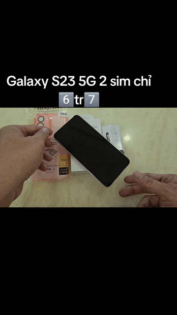 Galaxy S23 5G 2 sim, hồng đẹp zin 100%. Mua bán Điện thoại tại Huyện Châu Thành Tây Ninh được đăng bởi Trần Thiên Minh hình 1