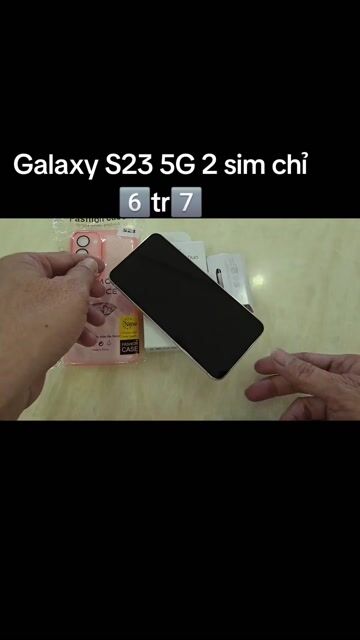 Galaxy S23 5G 2 sim, hồng đẹp zin 100%. Mua bán Điện thoại tại Huyện Châu Thành Tây Ninh được đăng bởi Trần Thiên Minh hình 1