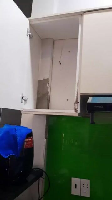 Cải tạo tủ bếp cũ bị mối mọt cho khách ở Long An. Mua bán Tủ, kệ gia đình tại Huyện Hóc Môn Tp Hồ Chí Minh được đăng bởi Nguyên tủ bếp nhựa ECOPLAST hình 1