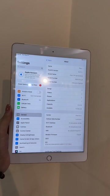 Apple iPad (7th Gen) 128GB Vàng hồng. Mua bán Máy tính bảng tại Quận Hoàng Mai Hà Nội được đăng bởi Ly Ly hình 1