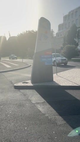 Funchal Marina entrance sign