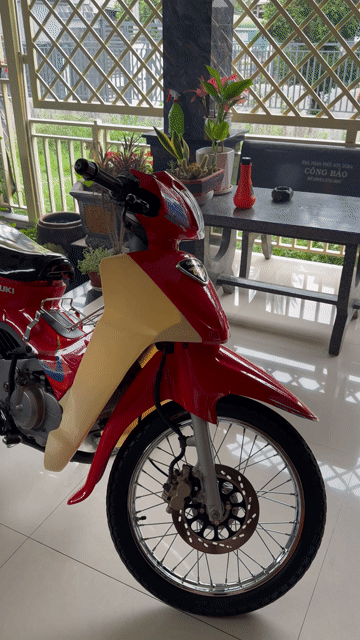 Suzuki RCV 120 3000km Đỏ Kem. Mua bán Xe máy tại Huyện Thống Nhất Đồng Nai được đăng bởi Thái Thông hình 1
