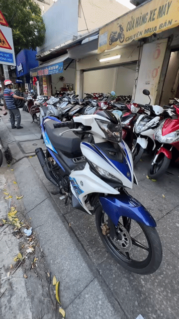 Yamaha Exciter 135 2014 Trắng Xanh. Mua bán Xe máy tại Quận Tân Phú Tp Hồ Chí Minh được đăng bởi Tuanduy hình 1