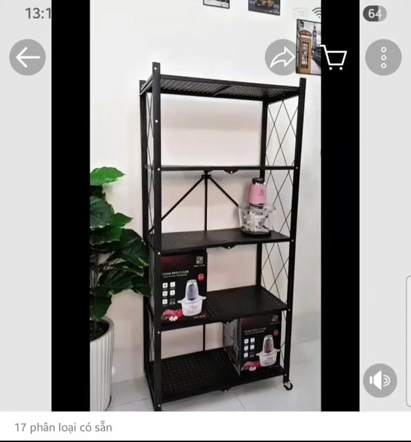 Kệ bếp sắt đen 3 tầng 70x35x90cm. Mua bán Tủ, kệ gia đình tại Quận 8 Tp Hồ Chí Minh được đăng bởi Trâm hình 1