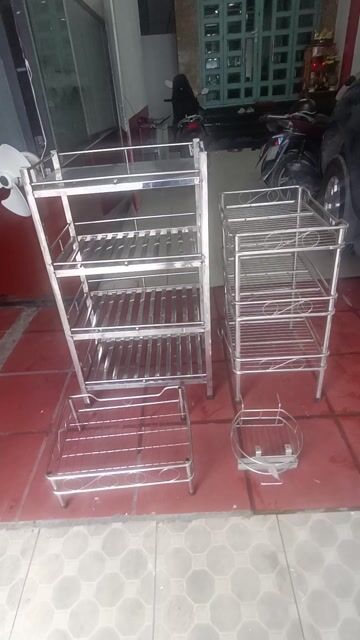  2 Kệ chén Inox Bạc Chống gỉ sét Nhà bếp. Mua bán Dụng cụ nhà bếp tại Quận 12 Tp Hồ Chí Minh được đăng bởi Nguyen dũng hình 1