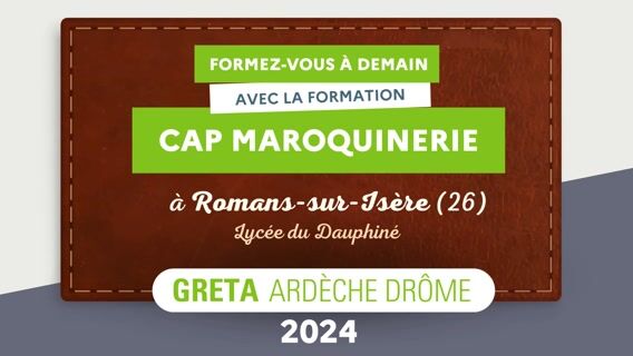 Formez-vous à la maroquinerie avec le GRETA