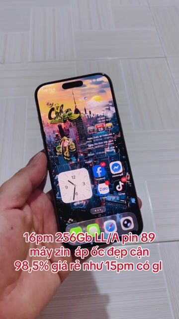 iPhone 16 Pro Max 256GB LL/A, sa mạc, pin 89 zin. Mua bán Điện thoại tại Thành phố Mỹ Tho Tiền Giang được đăng bởi LH Max Dilys hình 1