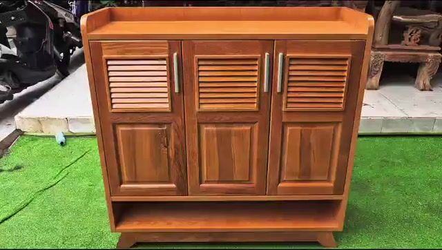 Tủ giày gỗ sồi 100x100x35cm màu sáng. Mua bán Tủ, kệ gia đình tại Huyện Củ Chi Tp Hồ Chí Minh được đăng bởi Nội Thất Giá Rẻ hình 1