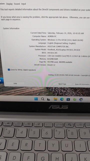 Asus VivoBook X415EA i5 14 inch 8GB/512GB. Mua bán Laptop tại Quận Đống Đa Hà Nội được đăng bởi CỬA HÀNG T STORE ĐIỆN THOẠI LAPTOP HÀ NỘI hình 1