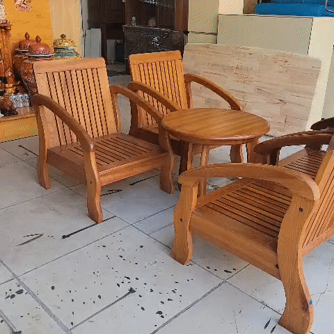 Bộ bàn ghế salon tròn gỗ sồi Như mới,salon gỗ đẹp. Mua bán Bàn ghế tại Quận Bình Thạnh Tp Hồ Chí Minh được đăng bởi Kho Đồ cũ Phú Nhàn hình 1