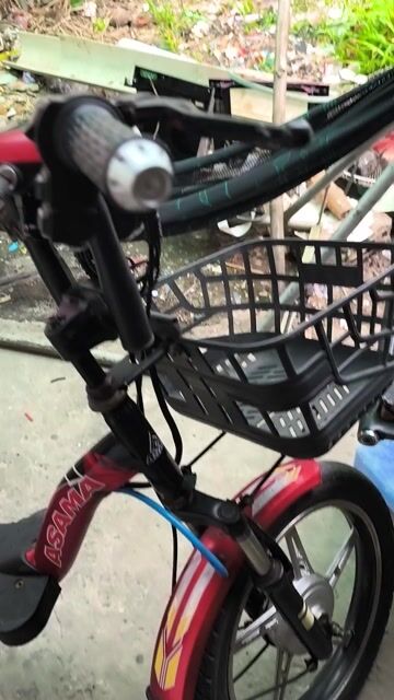 Xe đạp điện ASAMA Đỏ không bình. Mua bán Xe đạp tại Huyện Kế Sách Sóc Trăng được đăng bởi thu xác điện thoại giá cao tận nơi  hình 1