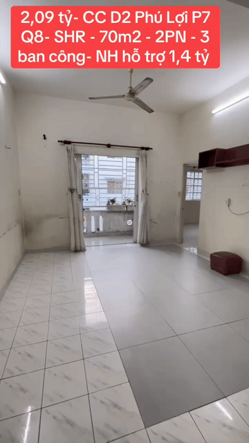 Mua bán Căn hộ Chung cư Khu dân cư Phú Lợi Quận 8 Tp Hồ Chí Minh diện tích 70 m² giá 2,09 tỷ