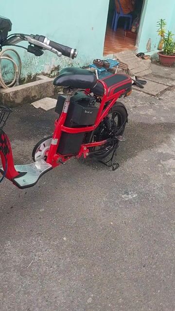 Xe đạp điện Pega Singer màu Đỏ. Mua bán Xe điện tại Thành phố Thủ Đức Tp Hồ Chí Minh được đăng bởi thanh lý đồ cũ  hình 1
