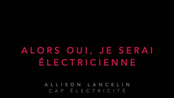 Alors oui, je serai électricienNE