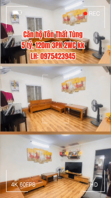 Mua bán Căn hộ Chung cư Quận Đống Đa Hà Nội diện tích 120 m² giá 5 tỷ