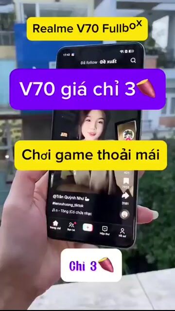 ĐIỆN THOẠI REALME V70 FULLBOX + PIN TRÂU 5000MAH. Mua bán Điện thoại tại Quận Gò Vấp Tp Hồ Chí Minh được đăng bởi T MOBILE 2010 hình 1