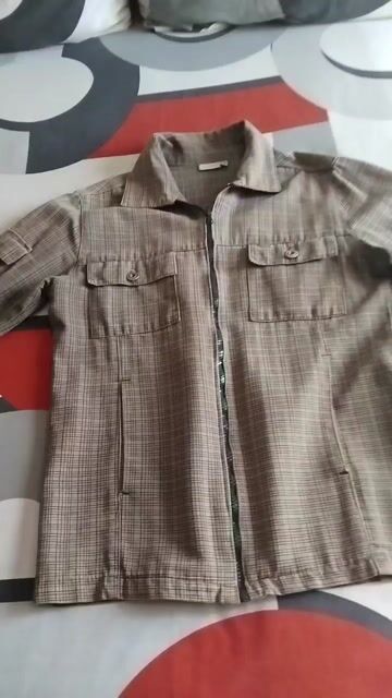 Brown Bomber Jacket M - Well-Loved with Character