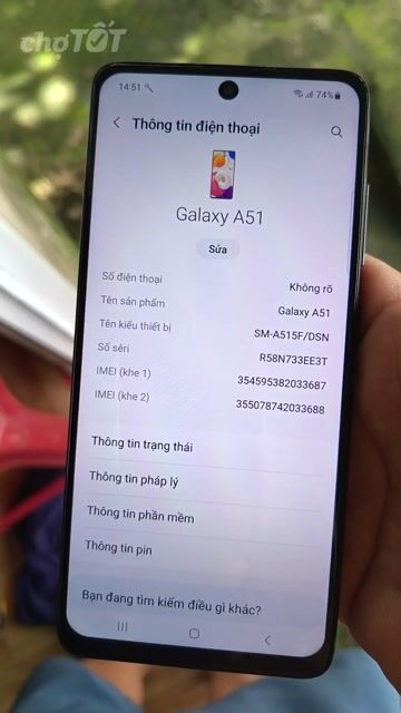 Samsung Galaxy A51 128GB Đen. Mua bán Điện thoại tại Huyện Kế Sách Sóc Trăng được đăng bởi thu xác điện thoại giá cao tận nơi  hình 1