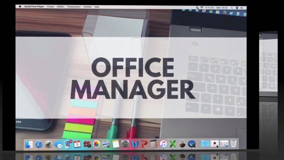 Drawing of the typical Office Manager