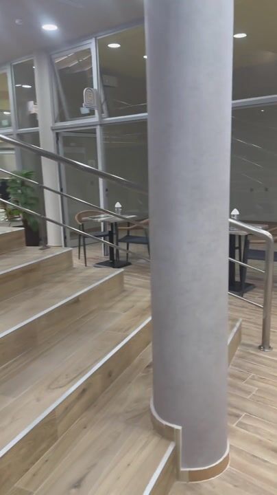 Staircase of La Barca Galerias, Machico: video from As Galerias Café, Madeira