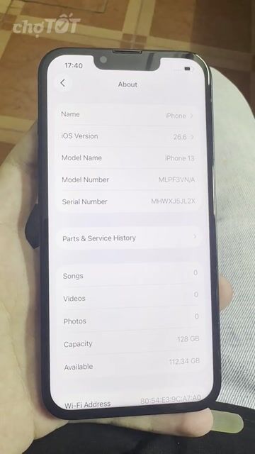 Apple iPhone 13 128GB Đen đã thay màn hình. Mua bán Điện thoại tại Quận Hà Đông Hà Nội được đăng bởi  Trần Minh hình 1
