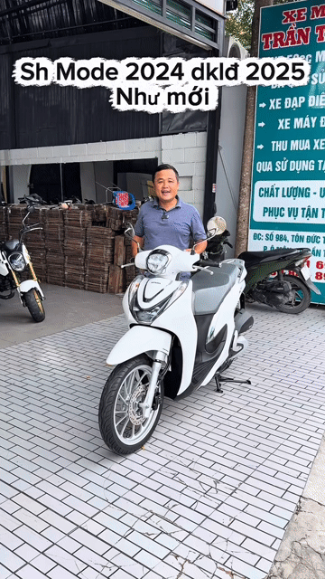 Honda SH Mode CBS 2024 Trắng 4908 km. Mua bán Xe máy tại Quận Ô Môn Cần Thơ được đăng bởi Trần Tùng hình 1
