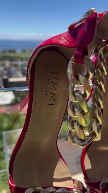 Simmi Gold Chain Heels