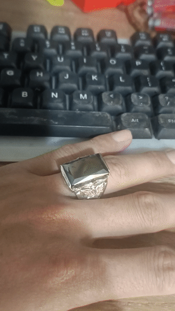 Nhẫn Nam Bạc Bạc Đen. Mua bán Phụ kiện thời trang khác tại Quận Hồng Bàng Hải Phòng được đăng bởi Pham duong hình 1