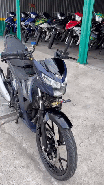 Suzuki Satria F150 Xám đen. Mua bán Xe máy tại Thị xã Bến Cát Bình Dương được đăng bởi xe máy trả góp tín nghĩa  hình 1