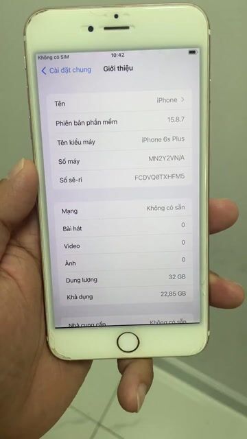 Apple iPhone 6s Plus 32GB Vàng hồng (ko ship). Mua bán Điện thoại tại Quận 7 Tp Hồ Chí Minh được đăng bởi TiếnN 9X hình 1