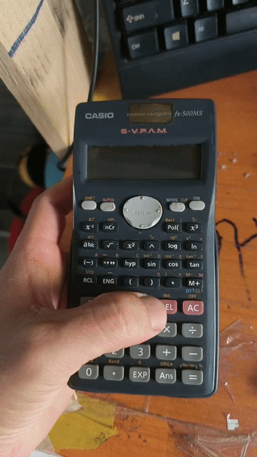 Máy tính Casio fx-500MS Xám. Mua bán Đồ dùng văn phòng tại Huyện Bến Lức Long An được đăng bởi QUYNH MY hình 1