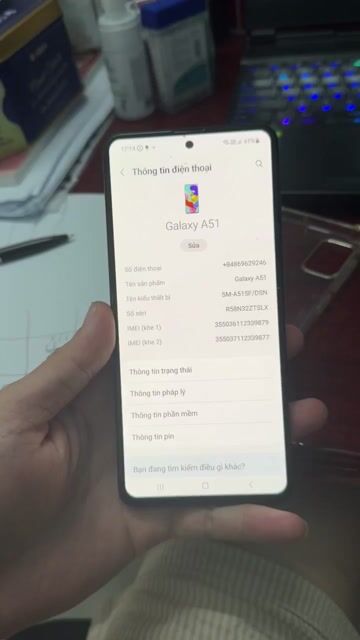 Samsung Galaxy A51 Xanh Dương 128GB. Mua bán Điện thoại tại Huyện Thanh Liêm Hà Nam được đăng bởi Tinh Hoang hình 1
